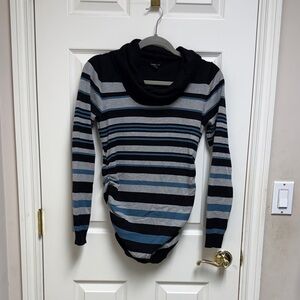 Karissa and me Maternity Cowl Neck Sweater - Black, Gray, Blue